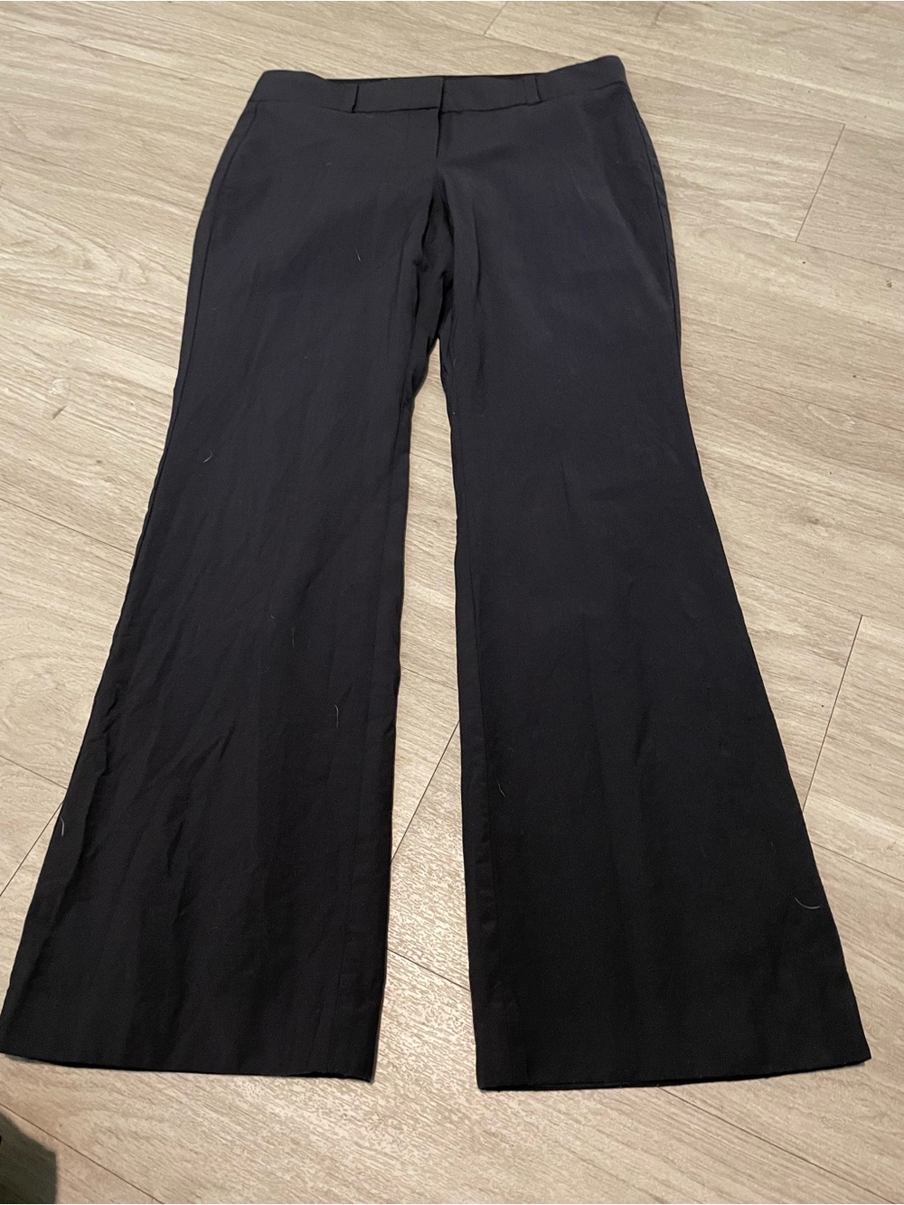 Ann Taylor Black Wide-Leg Trousers